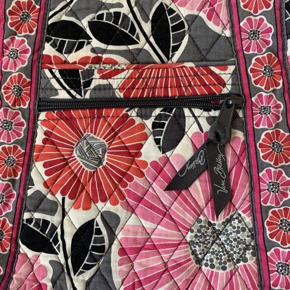 Vera Bradley Cheery Blossoms Quilted Hipster Splash Floral Crossbody Bag - Picture 2 of 5